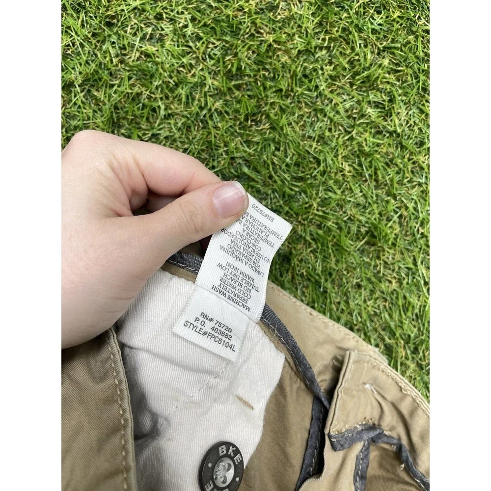 BKE Jake Pants Mens 33L 33x32 Tan Khaki Straight Leg Chino Y2K Casual Beige